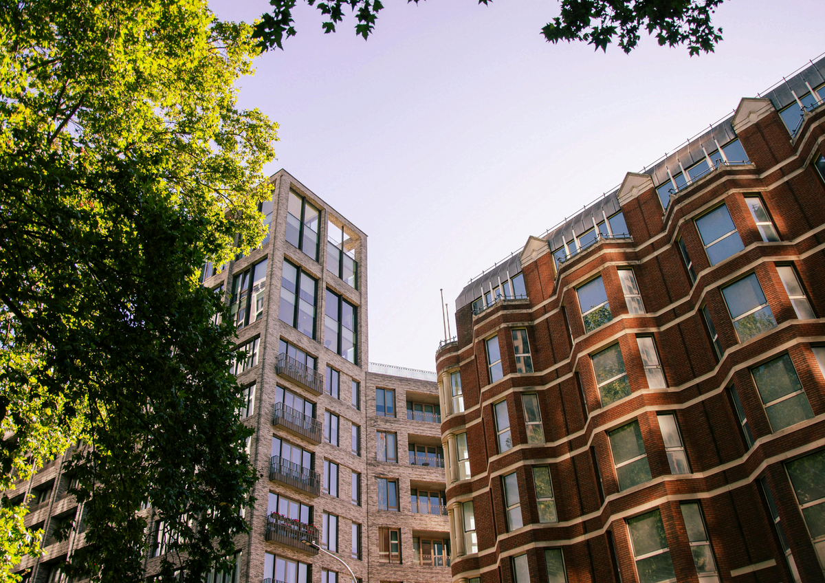 Period London townhouses representing property finance scenarios