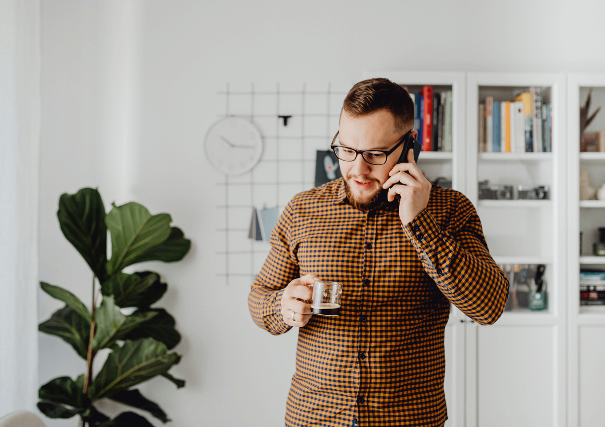 Self-employed business owner in a professional workspace